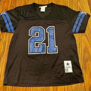 Dallas Cowboys Ezekiel Elliott Youth Medium Black and Blue Jersey